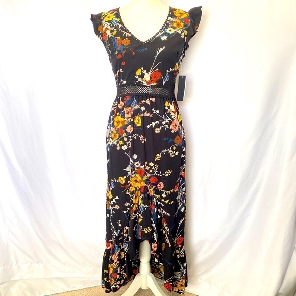 City Studio Floral Back Out Dress - Picture 1 of 14